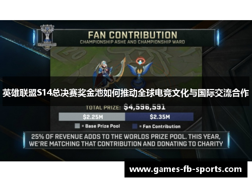 英雄联盟S14总决赛奖金池如何推动全球电竞文化与国际交流合作